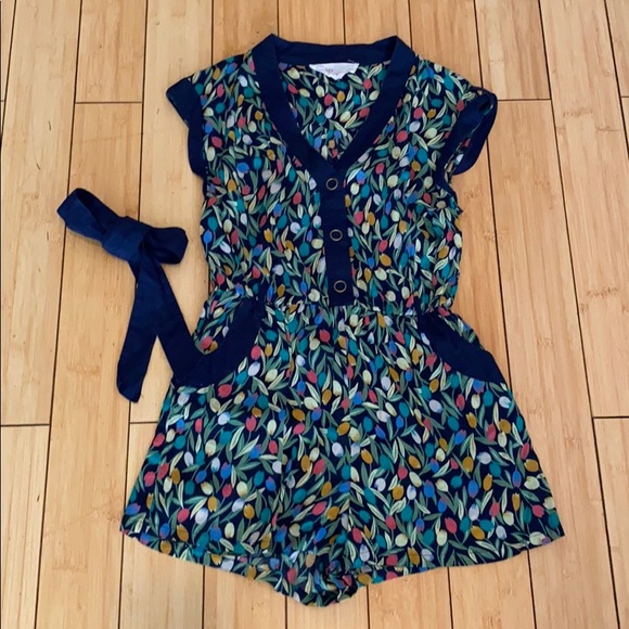 Anthropologie Other - Sleeveless floral romper